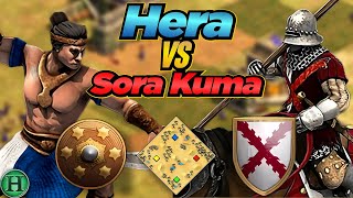 Malay vs Burgundians  1v1 Arabia  vs Sora Kuma  AoE2 [upl. by Driscoll976]