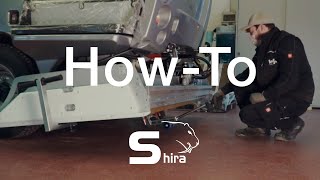 Ice resurfacer WM Shira Ultraeasy blade change system [upl. by Rella194]