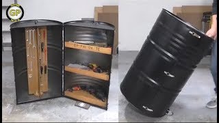 Make a Trolley Tools with bin 200 liters  Diy Tools [upl. by Goodman317]