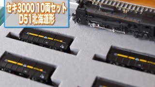 KATO セキ3000  D51北海道形  ヨ5000  Nゲージ 鉄道模型 [upl. by Aleusnoc]