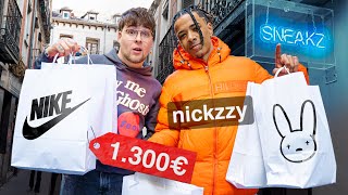 LLEVO A NICKZZY DE COMPRAS 1300€ en Jordan Bad bunny [upl. by Arahk]