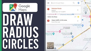 How to Draw Radius Circle on Google Maps Easy 2024 [upl. by Eiram]