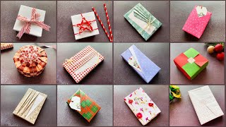 12 Elegant Gift Wrapping Ideas  DIY Christmas Gift Packing Ideas  Creative Gift Wraps giftwrap [upl. by Worsham]