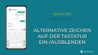 Alternative Zeichen auf der Tastatur einausblenden  Samsung Android 12  One UI 4 [upl. by Oijimer]