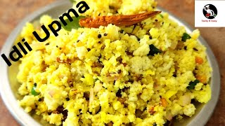 Idli upma receipe  how to make idli upma  idli upma receipe in tamil  easy breakfast receipe [upl. by Annerol]