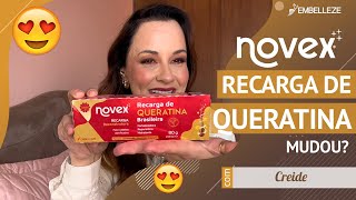 Novex Recarga de Queratina de roupa nova  O que mudou 💖 [upl. by Ecneralc]