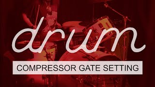 Setting drum dengan compressor dan gate disertai contoh [upl. by Tobey]