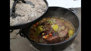 Dutch Oven Mississippi Pot Roast the Idaho Way [upl. by Nylrats]