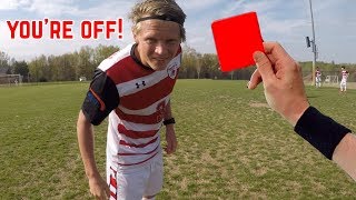 D1 College Soccer Game From A Referee’s Perspective [upl. by Lina]