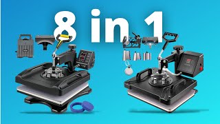 Top 5 Best 8 in 1 Heat Press Machines for 2022  Reviews 360 [upl. by Ruthann]