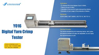 Y016 Digital Yarn Crimp Tester [upl. by Ahcire]