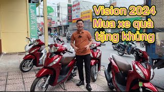 Honda Vision 2024 Vision 2024 quà tặng hấp dẫn  Nam hihi [upl. by Ahcropal]