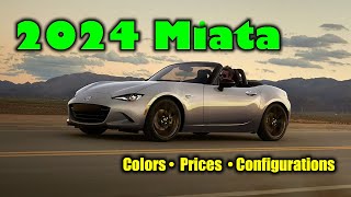 Miata News  February 2024 Model Year 2024 Miata Specs [upl. by Aivek]