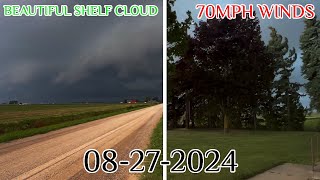 Severe Thunderstorms With 70MPH Wind Gusts In Michigan  08272024 Michigan Severe Weather [upl. by Nalek]