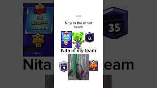 Nita in my team🤣😆 brawlstars brawstarsmemes 🤩 [upl. by Osher530]