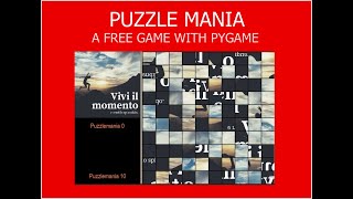 Puzzle mania 26 free game  Pygame [upl. by Crawley]