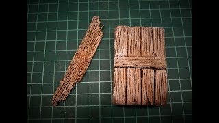 TUTORIAL 2 come fare una porta di legno in polistirene per il presepio [upl. by Loutitia]