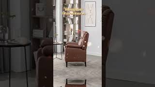 Living Room Furniture Push Back Recliner Sofa Chair Adjustable Fabric Reclining Sofas [upl. by Armmat]