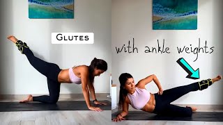 Glutes Workout with Ankle Weights [upl. by Marder]