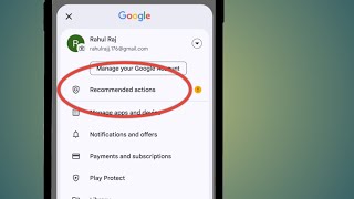 Recommended Actions Google  Recommended Actions Google Kya Hai [upl. by Talya]