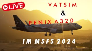 MSFS 2024 FENIX MIT VATSIM 😍  MünsterOsnabrück ✈️ Salzburg  Fenix A320 Sharklets [upl. by Kletter530]