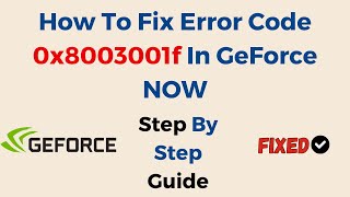 How to Fix Error Code 0x0003 on GeForce Experience in Windows 11 [upl. by Eahsan]