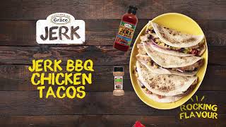 How to create mouthwatering Jerk BBQ Chicken Tacos using Grace products [upl. by Suoicserp]