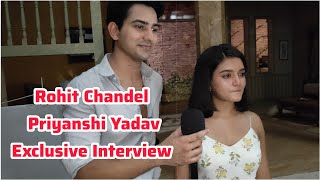 Pandya Stores Serial Actor Rohit Chandel and Priyanshi Yadav Full Exclusive Interview At Last Day [upl. by Aleunam]