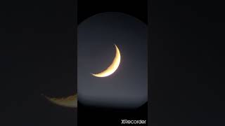 Waxing Crescent Moon 🌙  Timelapse [upl. by Nylarad68]