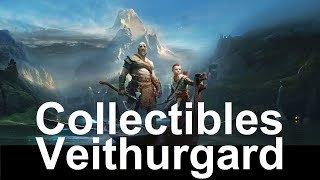 God of War Veithurgard Collectibles Walkthrough [upl. by Nolly568]