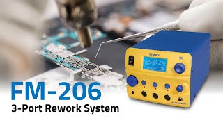 Hakko FM206 3Port Rework System — Video by American Hakko [upl. by Michigan]