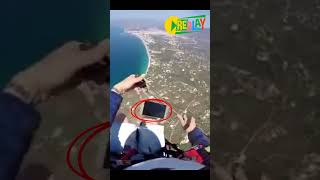 Phone FALLS while Paragliding shorts [upl. by Rozalin]