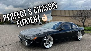 S13 Silvia Gets A Brand New Look Wheels MountedSuspension Maxed [upl. by Assena]