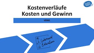 Kostenverläufe Anpassungen der Produktion Kosten und Gewinn [upl. by Weintrob934]