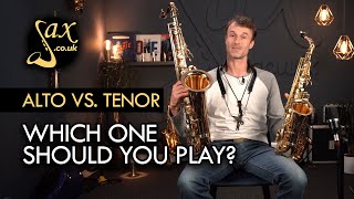 Alto Saxophone Vs Tenor Saxophone [upl. by Nahshu909]