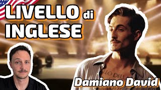 AMERICANO Reagisce allINGLESE di DAMIANO DAVID 👨🏻‍🎤 [upl. by Euqinimod168]