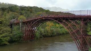 The world’s first Iron bridge erected in 1779 from my drone DJI Mini 3 Pro [upl. by Novak]