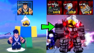 Went From Noob To Master In Anime Defenders Roblox [upl. by Ilhsa140]