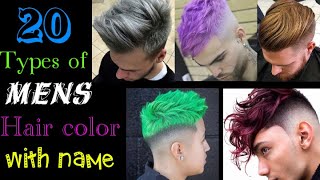 20 Types Of Men Hair Color With Name  Best hair colour for men or boys  hair color guide men [upl. by Audie]