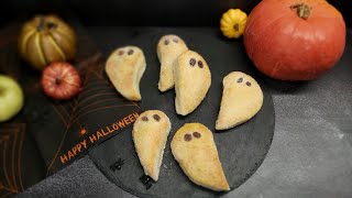 Halloween Blitzrezept Quarkteig 👻 Geister [upl. by Mayram]