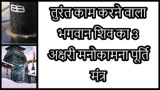 तुरंत काम करने वाला भगवान शिव का 3 अक्षरी मनोकामना पूर्ति मंत्र [upl. by Ahsinor]