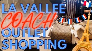 COACH OUTLET SHOPPING AT LA VALLEE VILLAGE PARIS  MASSIVE DISCOUNTS SO COME SHOP WITH ME [upl. by Htomit]