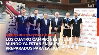 Elpozo Murcia homenajea a sus cuatro campeones del mundo  La 7 [upl. by Nivonod]