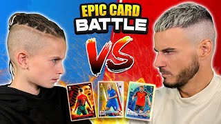 DAD VS SON CARD BATTLE BEST TEAM WINS 🔥 [upl. by Leavelle]