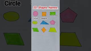 2D Shapes Names  geometry maths mathstricks tricks shorts short 2dshapes yt viral 2d [upl. by Meghann]