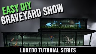 DIY Graveyard Projection Mapping Custom Facade AtmosFX and Luxedo Explained [upl. by Meyers]