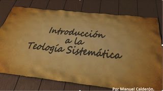 CURSO DE TEOLOGIA SISTEMATICA  CLASE 1 [upl. by Eecrad]