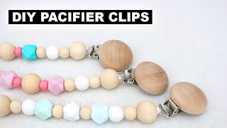 How to Make Silicone Pacifier Clips  DIY Tutorial  Jenelle Nicole [upl. by Stiles]