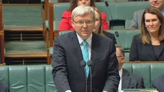 Rudd pays tribute to Gillard Swan in address to Parliament [upl. by Vickie]