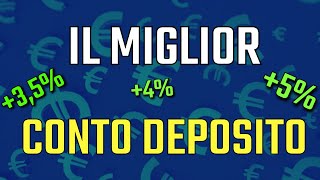 Il Miglior Conto Deposito  Ottobre 2023 [upl. by Enner]